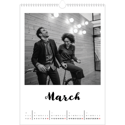 A3 photo calendars — Handwritten [March]