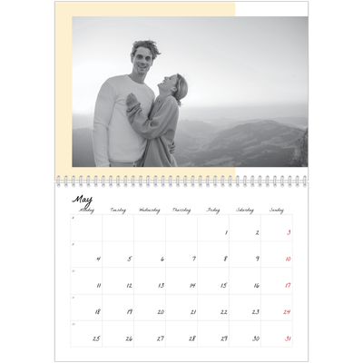 A4 Double Photo Calendar — Colour screens [cover]