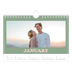 A5 Landscape Photo Calendar — Retro frames [January]