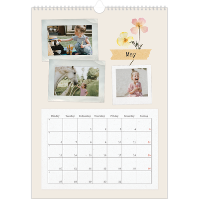 A3 photo calendars — Vintage scrapbooking [cover]