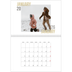 A4 Double Photo Calendar — Couple type [January]