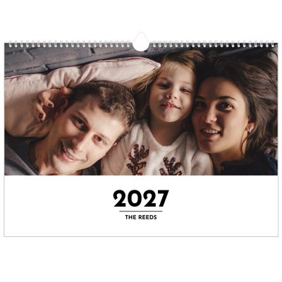 A3 Photo Calendar — Letter spotlight [cover]