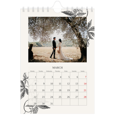 A5 Photo Calendar — Ink & ivy [March]