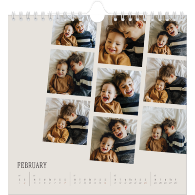 Square calendars  — Memories in motion [February]