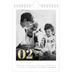 A5 Photo Calendar — Large glitter numbers [February]