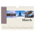 A4 Landscape Photo Calendar — Sights of the world [March]