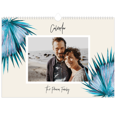 A3 Photo Calendar — Painted flowers [cover]