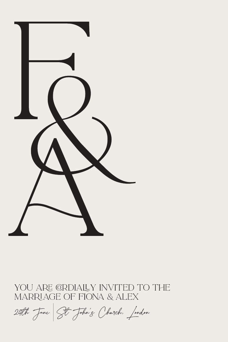 Invitations — Modern romance