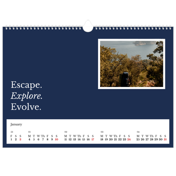 A3 Landscape Photo Calendar — Editorial Earth