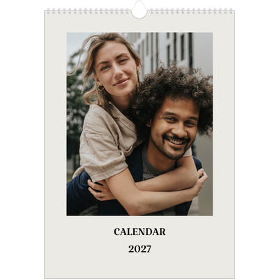 A3 photo calendars — Simple ivory [cover]