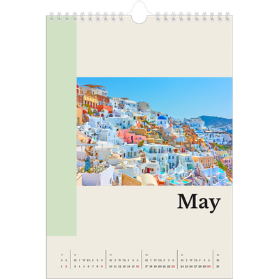 A4 Photo Calendar — Sights of the world [May]