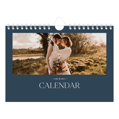 A5 Landscape Photo Calendar — Slate and serifs [cover]