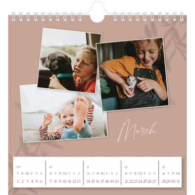 Square calendars  — Down to earth [March]