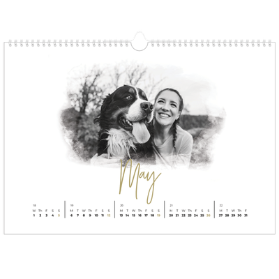 A3 Photo Calendar — Photo effects [May]