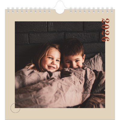 Square calendars  — Asymmetrical text [cover]