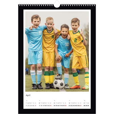 A3 photo calendars — Black frame [April]