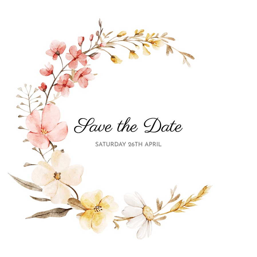 Save the date — Blossom & glow