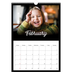 A3 photo calendars — Black minimal [February]