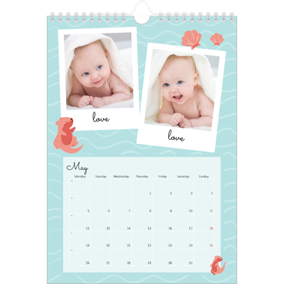 A4 Photo Calendar — Cute animals [cover]