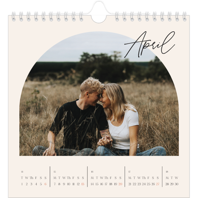 Square calendars  — Arch memories [April]