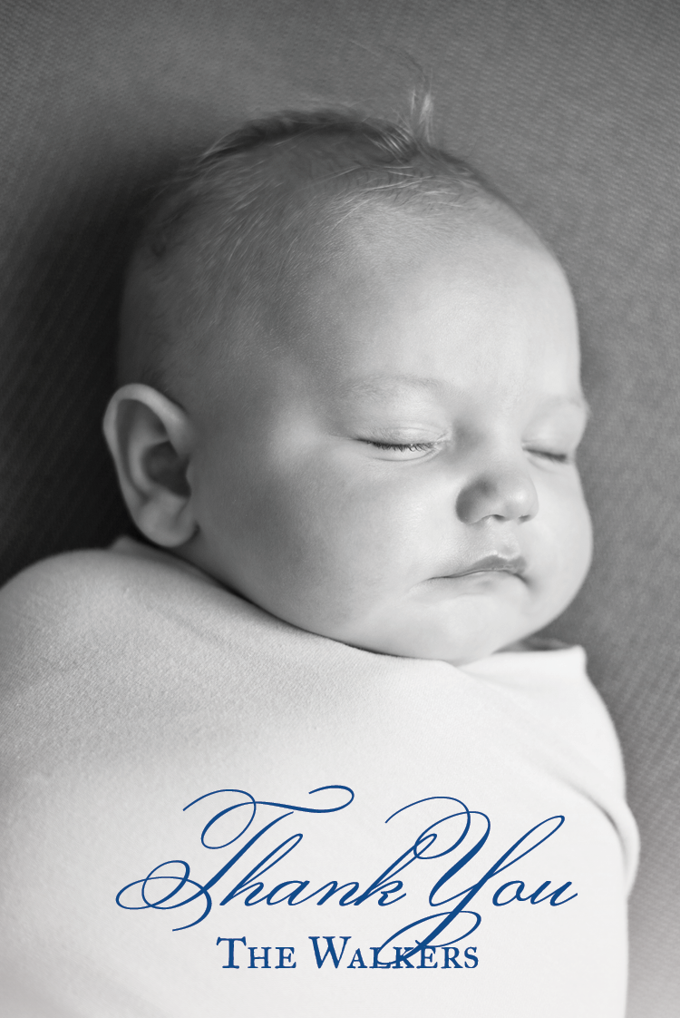 Thank you cards — Blue mist