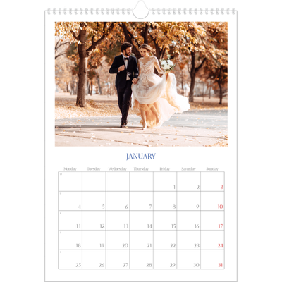 A3 photo calendars — Cobalt classic [January]
