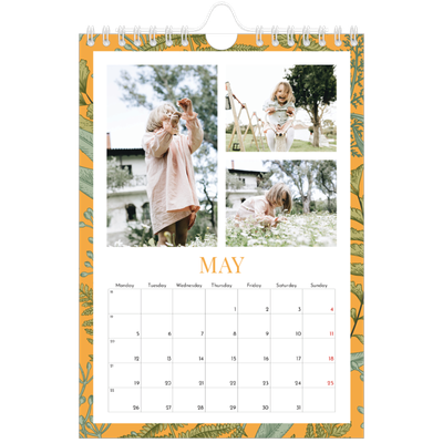 A5 Photo Calendar — Floral wallpapers [cover]
