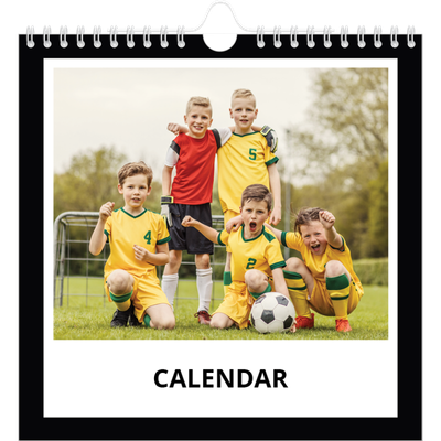 Square calendars  — Black frame [cover]