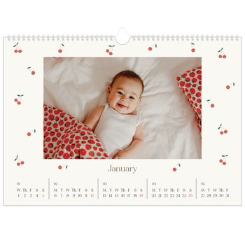 A3 Landscape Photo Calendar — Cherry bliss
