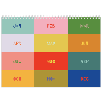 A4 Double Photo Calendar — Fun colourful you [cover]