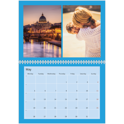 A4 Double Photo Calendar — Bright and bold [cover]