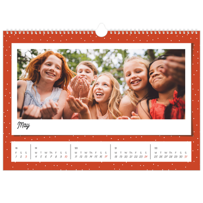 A3 Photo Calendar — Colour pop snapshots [cover]