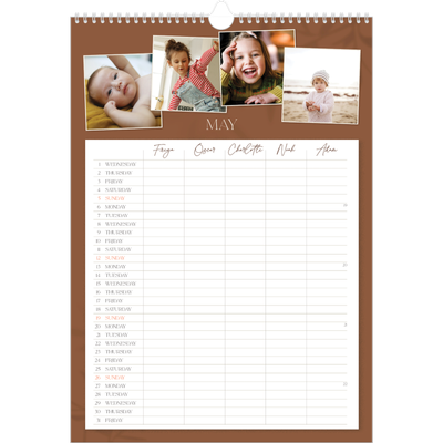 A3 Family Planner — Down to earth Planner - Family of 5 [cover]