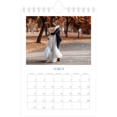 A5 Photo Calendar — Cobalt classic [March]