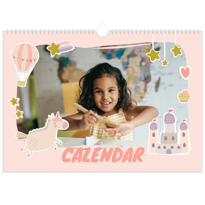 A3 Photo Calendar — Rainbow unicorn [cover]