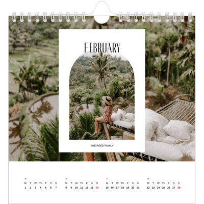 Square calendars  — The open arch [February]