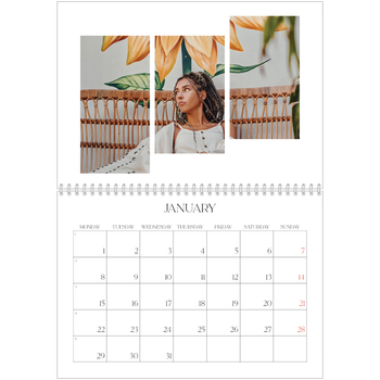 A4 Double Photo Calendar — Travel mosaics