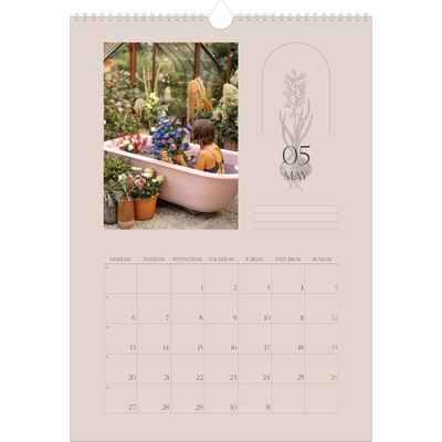 A3 photo calendars — Simple botanical [cover]