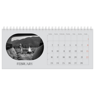 Desk calendars — Open road [February]