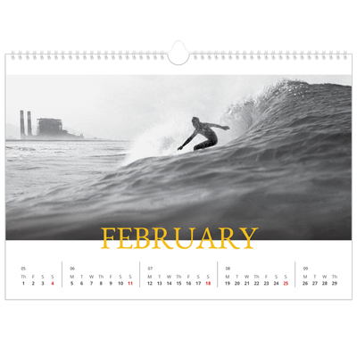 A3 Photo Calendar — Heritage style [February]