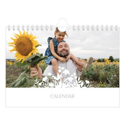 A5 Landscape Photo Calendar — Flower motif [cover]
