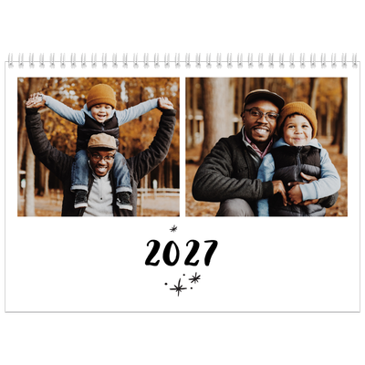 A4 Double Photo Calendar — Handwritten [cover]