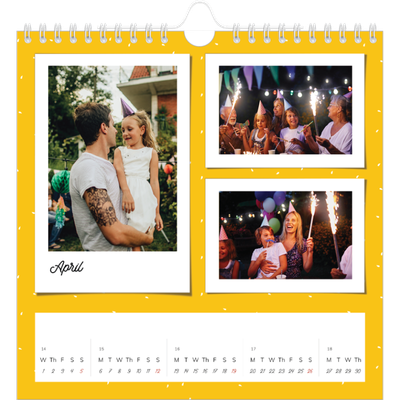Square calendars  — Colour pop snapshots [April]