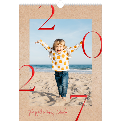 A3 photo calendars — Pops of red [cover]
