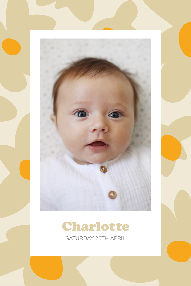 Invitations — Newborn retro