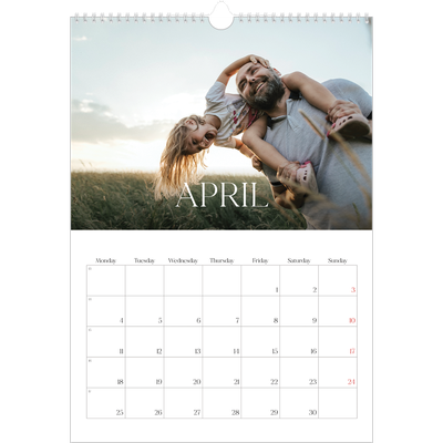 A3 photo calendars — Twelve big months [April]
