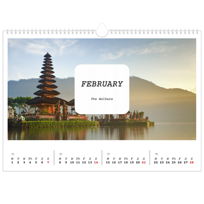 A3 Photo Calendar — Full story [February]