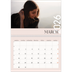 A4 Double Photo Calendar — Overlapping text [March]