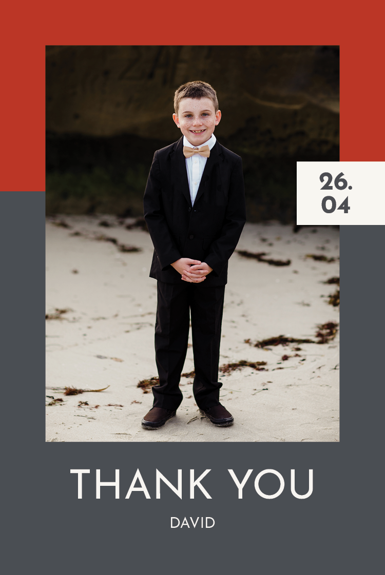 Thank you cards — Complementary colours