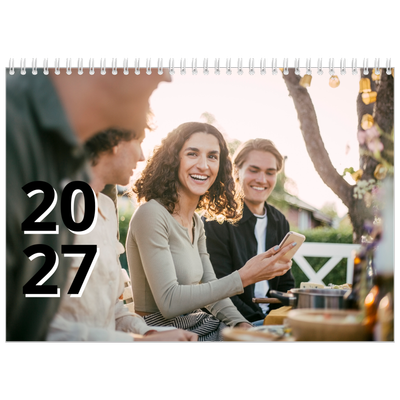 A4 Double Photo Calendar — Letter style [cover]